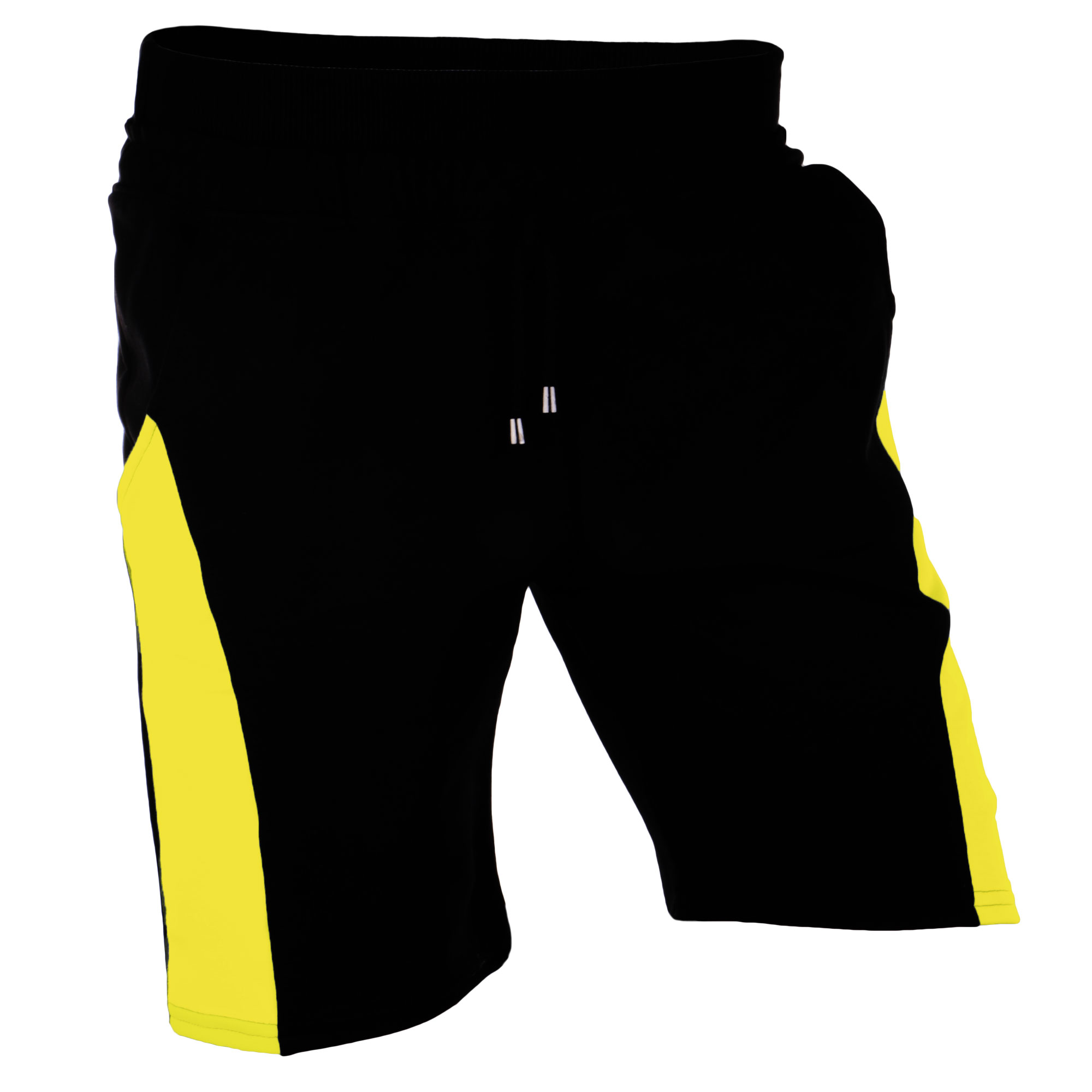 

Krótkie Spodenki Czarne + Żółty + Sznurek 170