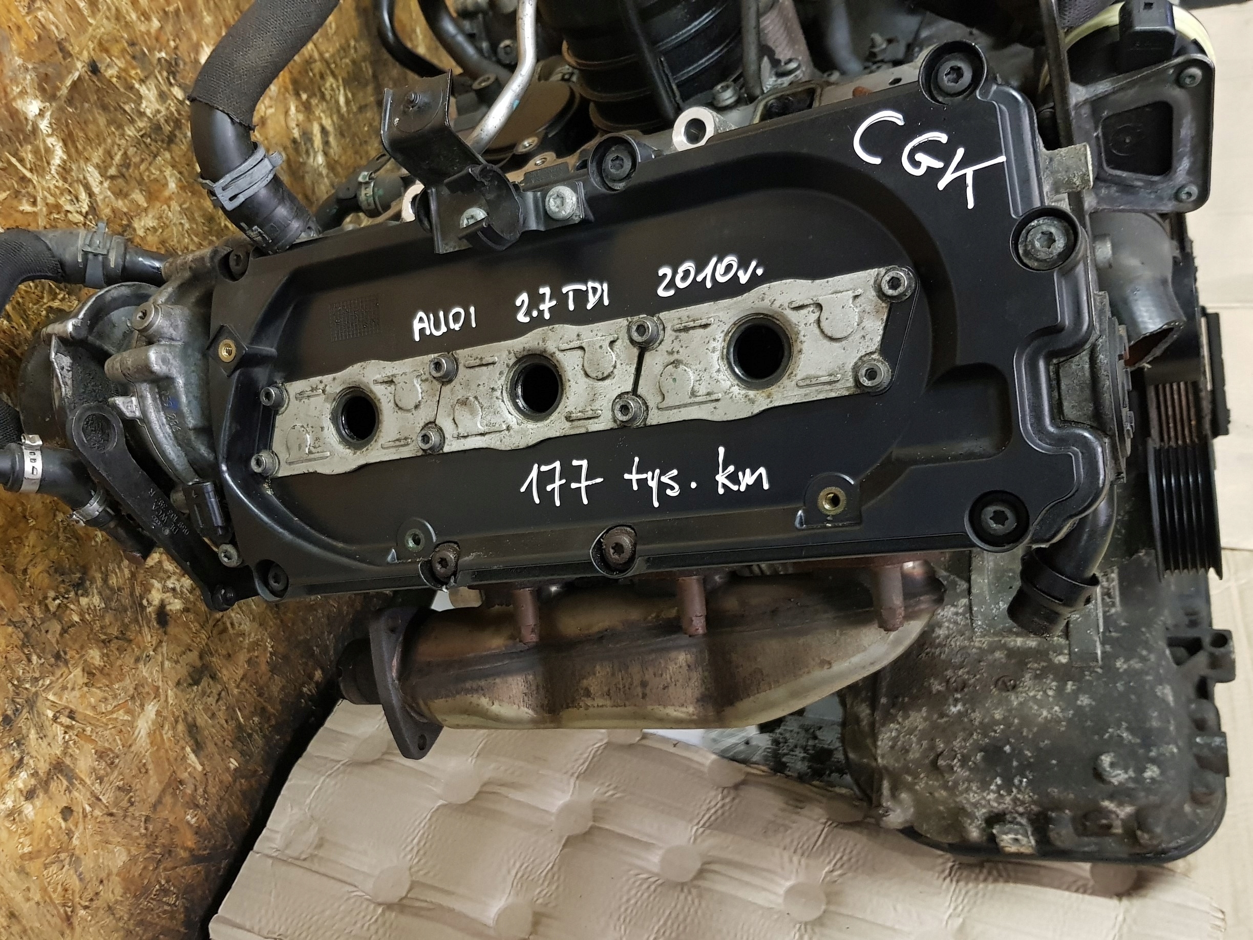 AUDI A4 B8 A5 8T 2.7 TDI 2010 CGK engine 177 TYS KM