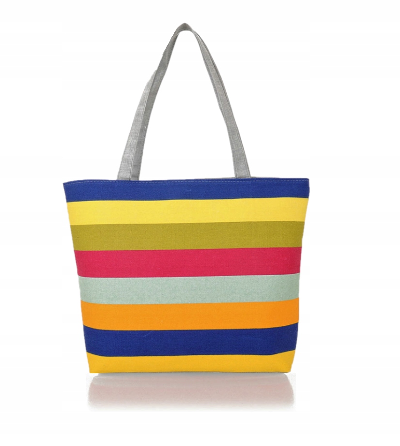 

Torba w paski Plażowa miejska Letnia torebka T061