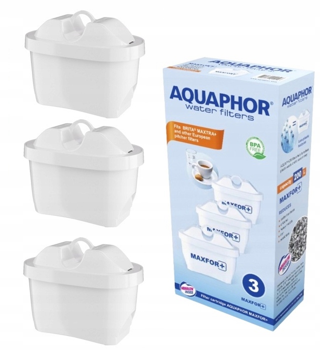 Aquaphor Maxfor+ Filtr do wody 3szt Wkład filtrujący
