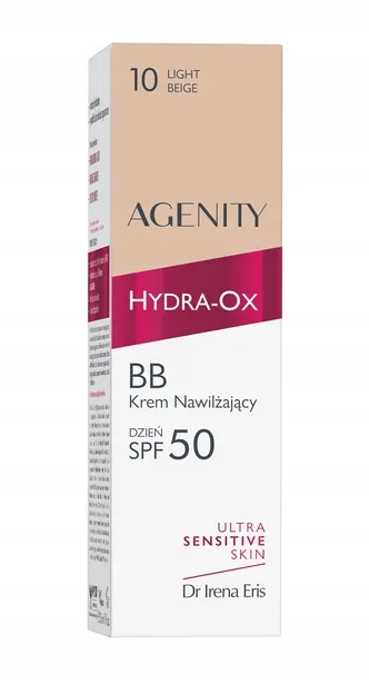 Agenity Hydra-Ox Bb Krem nawilżający 10 Light Beige SPF50 30ml
