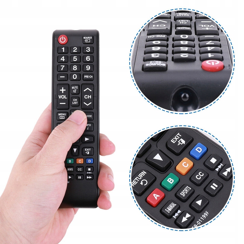 PILOT DO TV SAMSUNG UNIWERSALNY SMART LED/4K/UHD Kod producenta kontroler TV