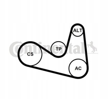 PASEK WIELOROWKOWY 6PK1180K2/CON CONTINENTAL CTAM Producent części Continental
