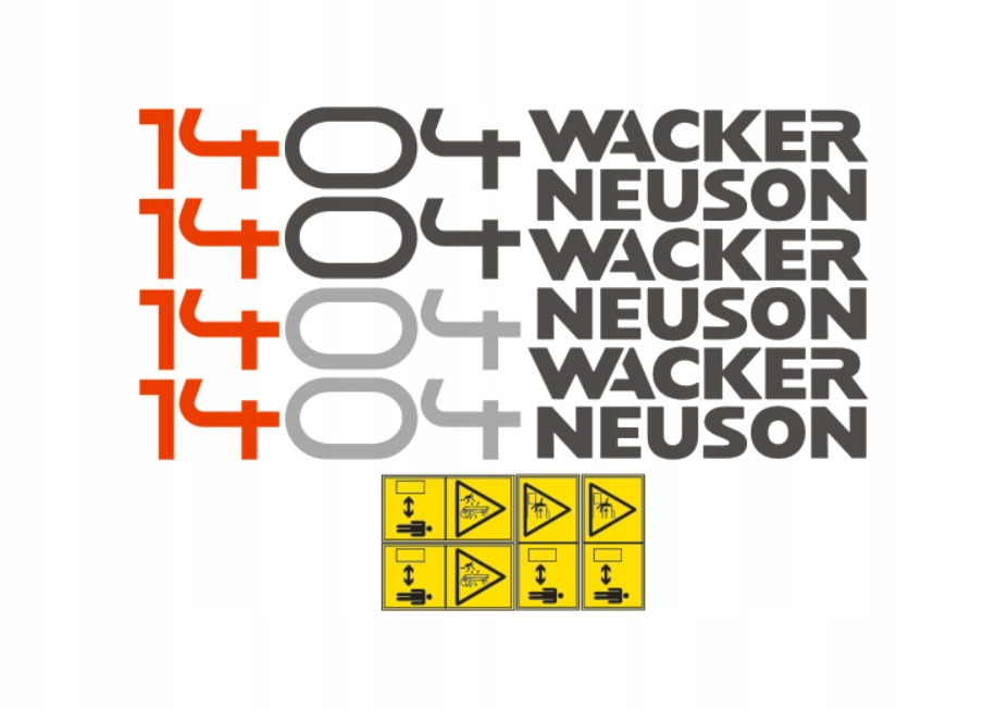 Samolepky Wacker Neuson 1404
