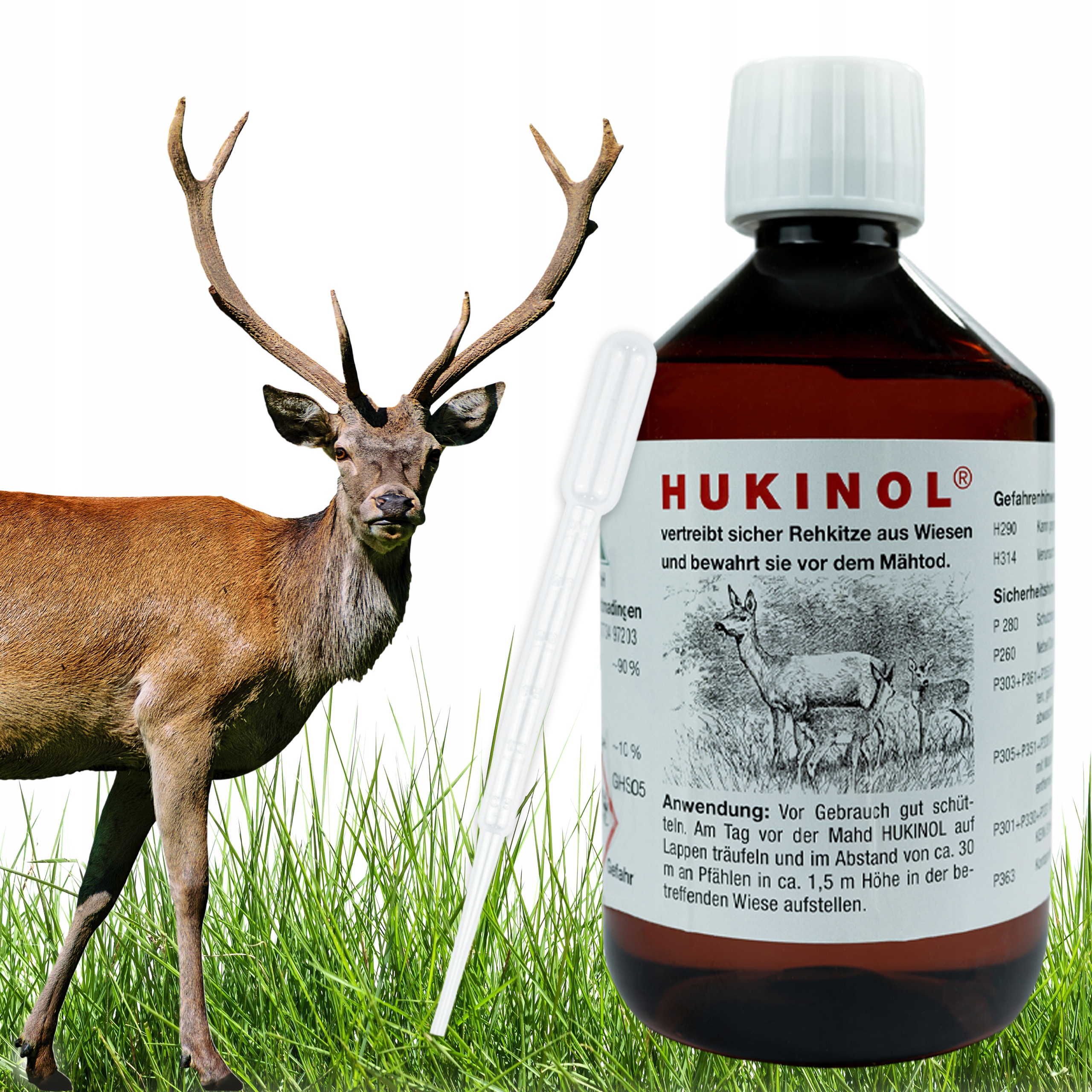 Odstraszacz Hukinol na dziki 500ml sarny, jelenie Pipeta