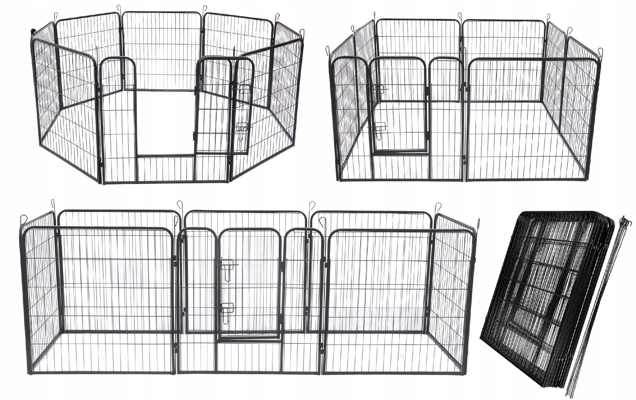 

Kojec dla Psów Zagroda Wybieg Klatka 8 paneli 80cm