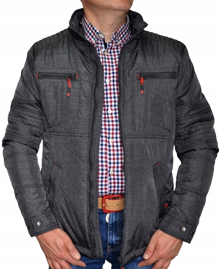 

Kurtka męska Jesienna Zimowa Przejsciowa Grey XXL