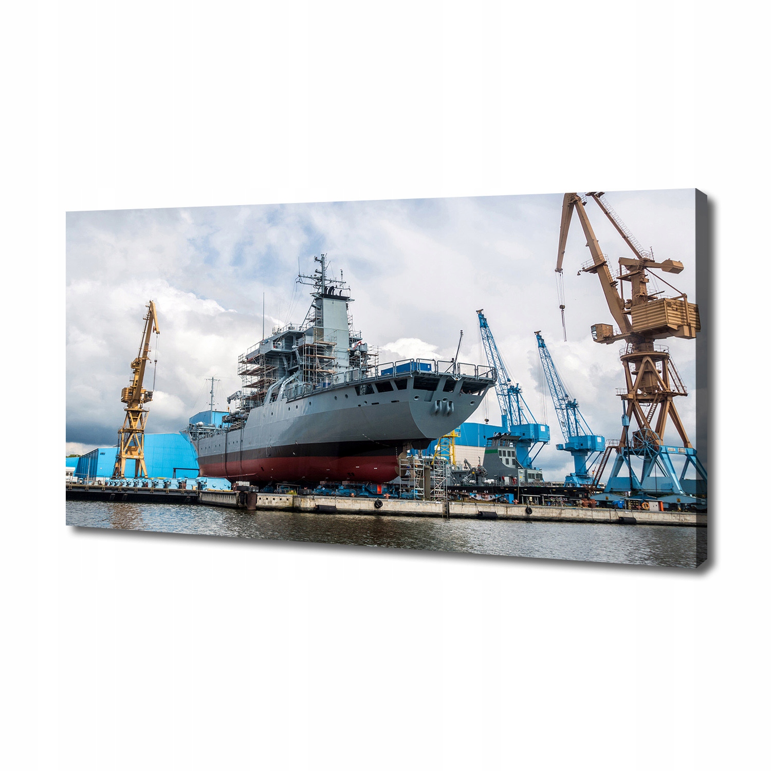 

Foto obraz na płótnie Stocznia statek 140x70 cm