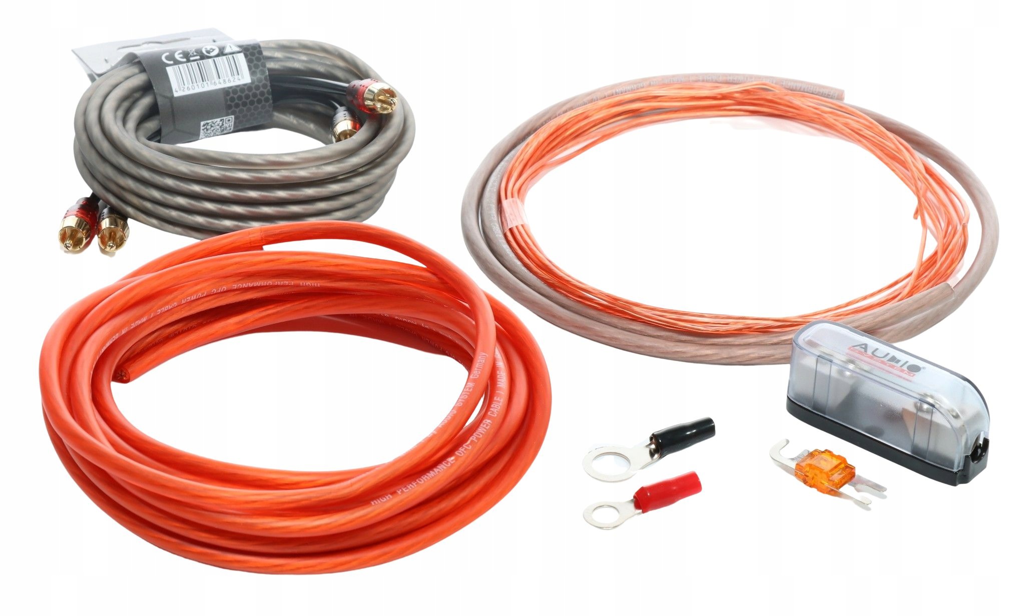 Audio System Z-PCSC10 sada kabelů pro zesilovač 10 mm2 bezkyslíkatá měď