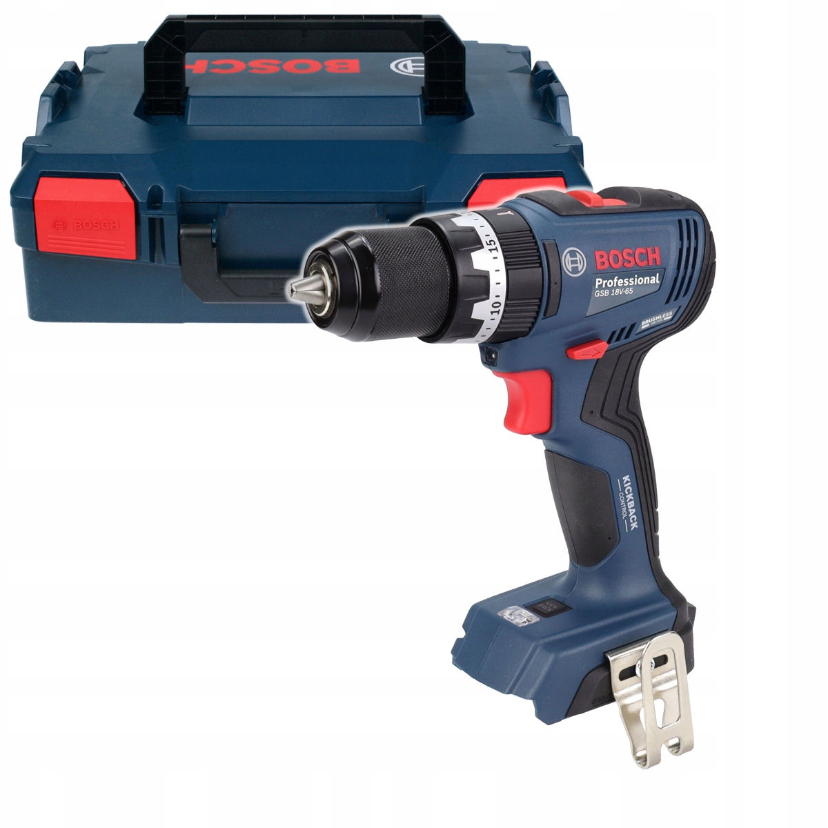 Wkrętarka Z Udarem 65Nm Gsb 18V-65 Bosch Korpus L-boxx Bezszczotkowa