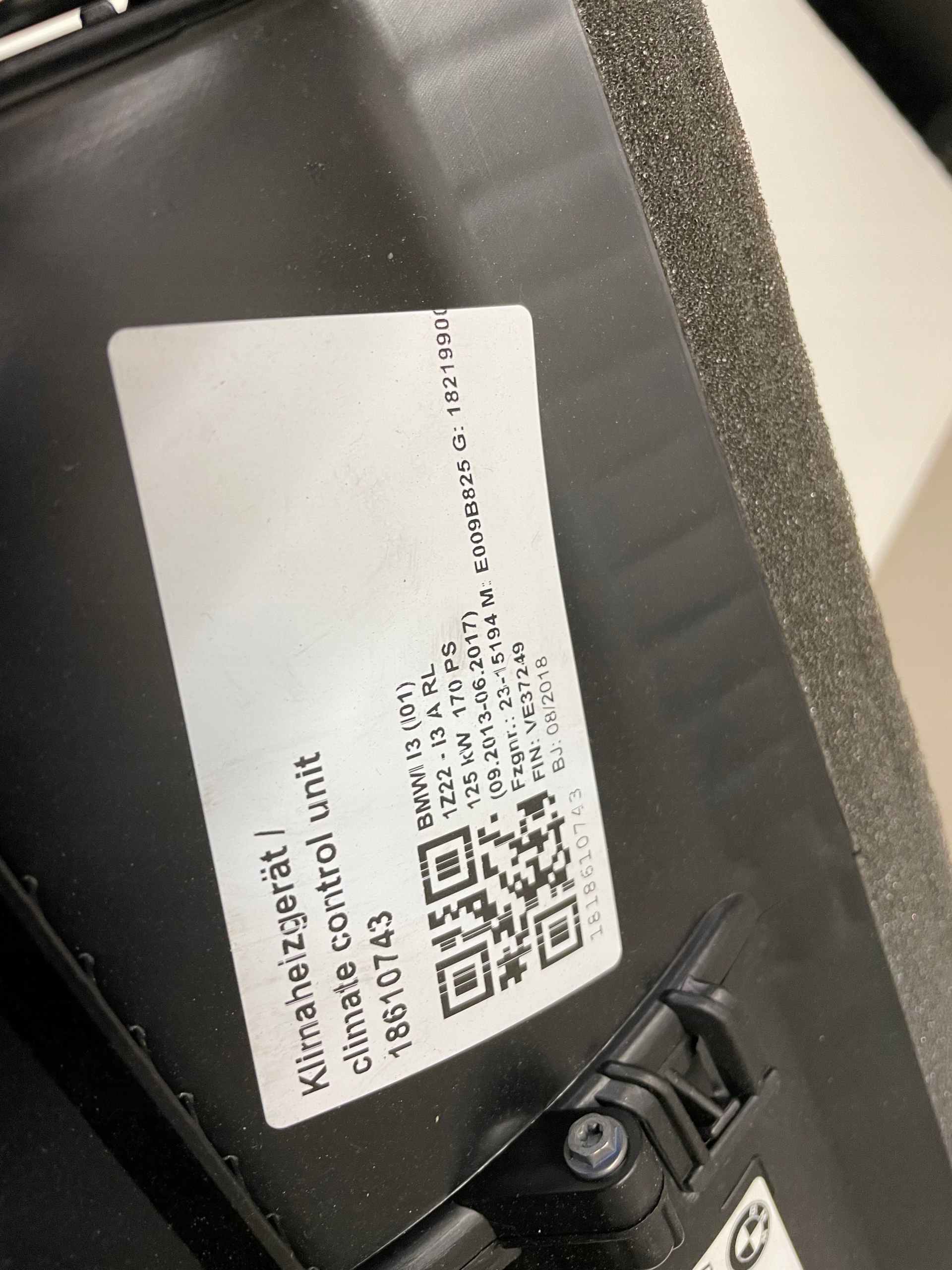 heating heater BMW i3 I01