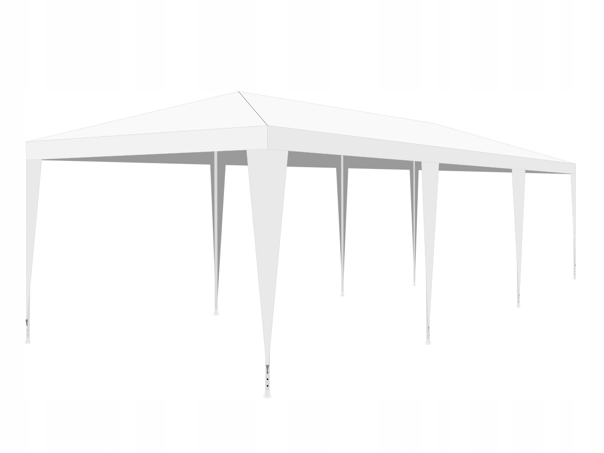 PAWILON NAMIOT OGRODOWY CATERINGOWY 9x3M + 8 ŚCIANEK BIAŁY Typ pawilon