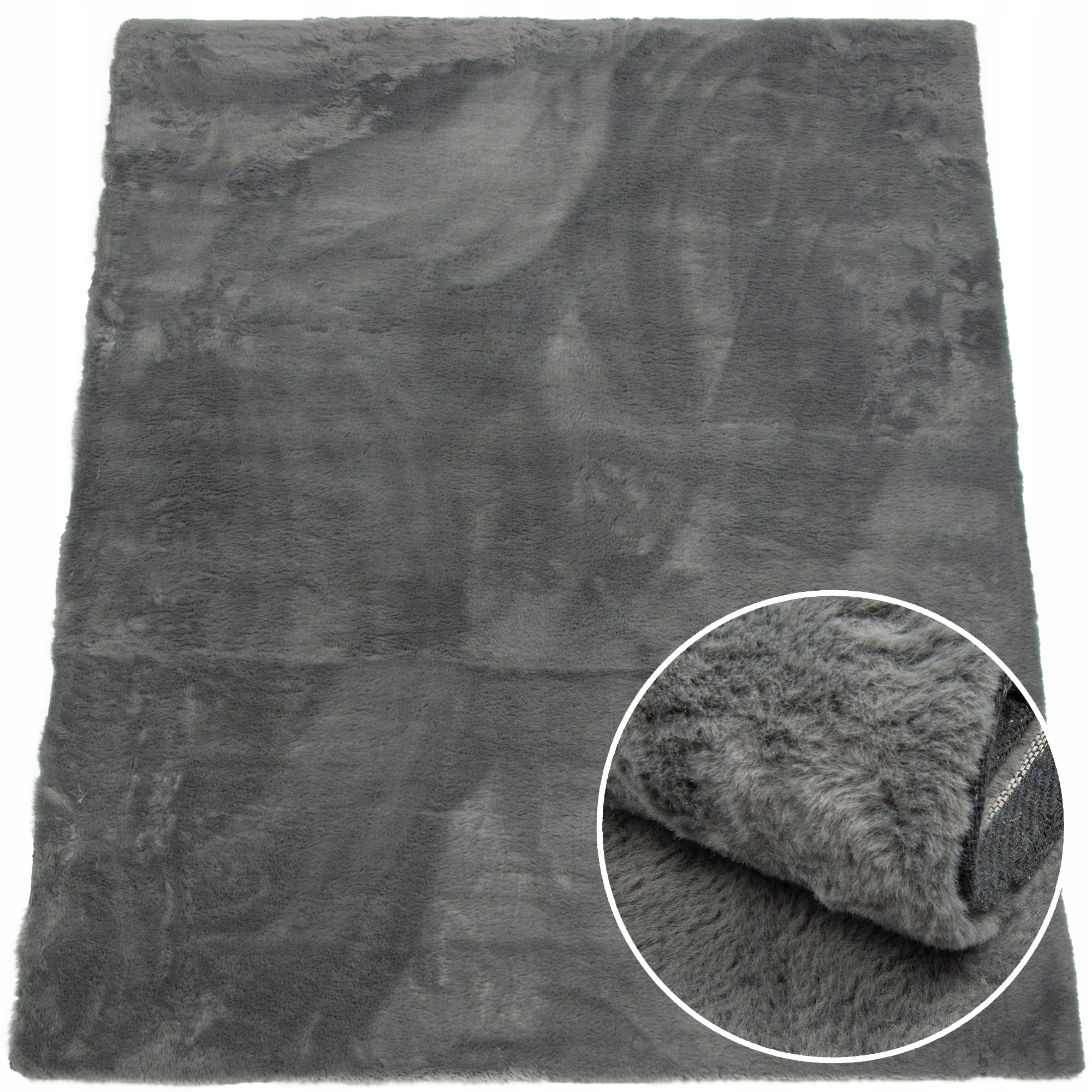 

Dywan miękki rabbit modny gęsty 120x160 C. Szary