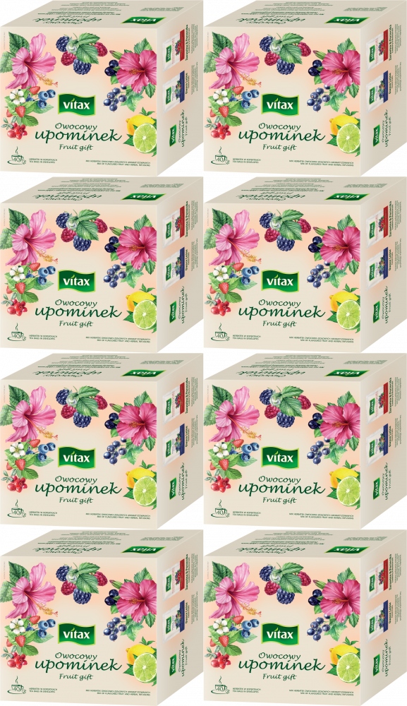 Vitax Owocowy Upominek Herbata Wiloowocowa 40tb x8