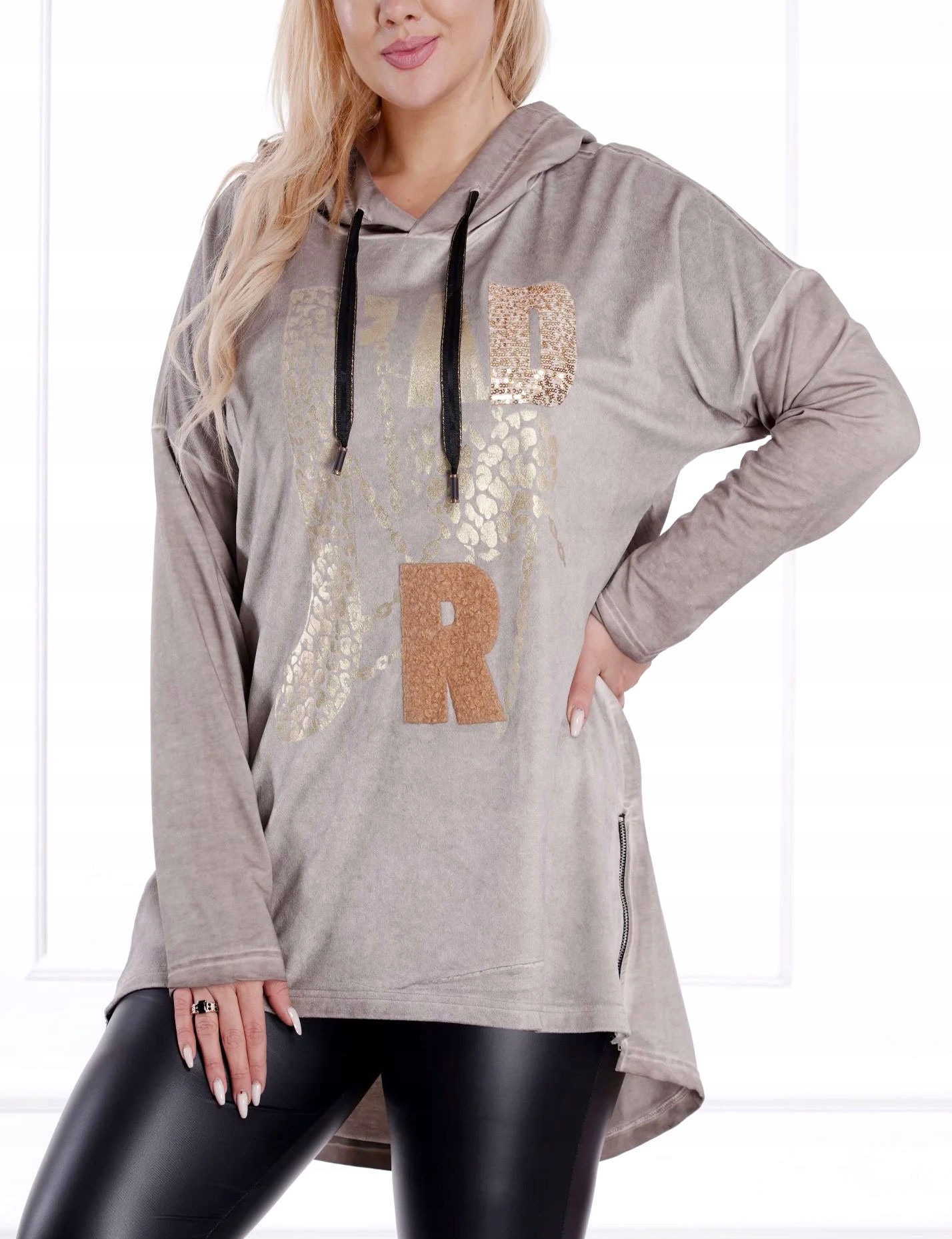 JEDYNA TAKA TUNIKA MODNA JADOR E KAPTUR DUŻA 666C Marka ADDAMS