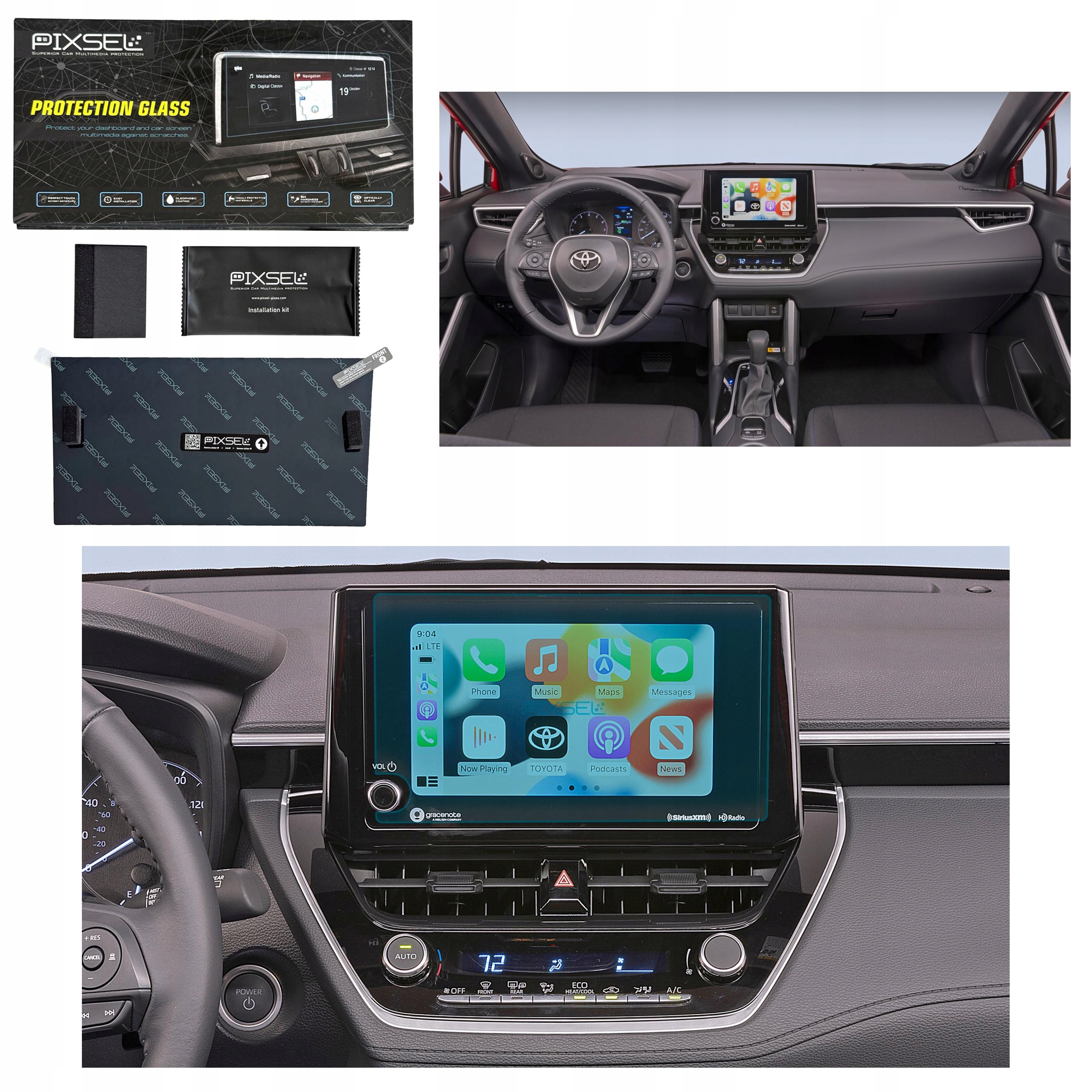 Antyodciskowe Matowe Szkło Ochronne Toyota Corolla CROSS-10.3“ 2021-2024