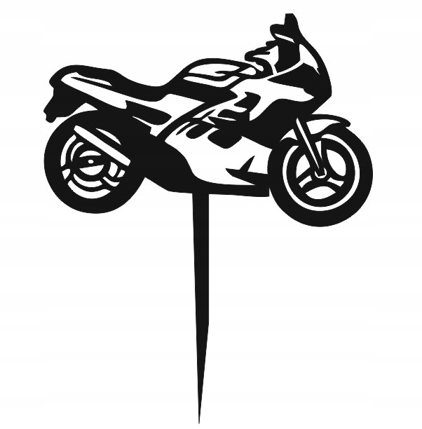 

Motor motocykl pojazd czarny ścigacz sport topper