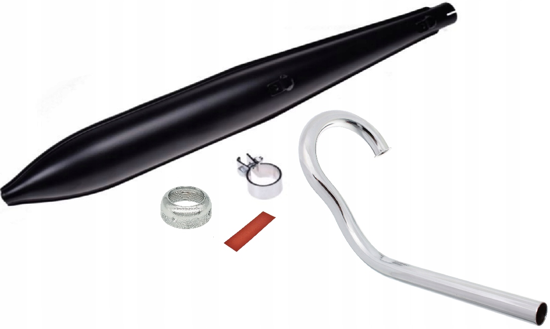 Nový Duells Kompletní Výfukový Set Tlumič Na Pásku Motorka Romet