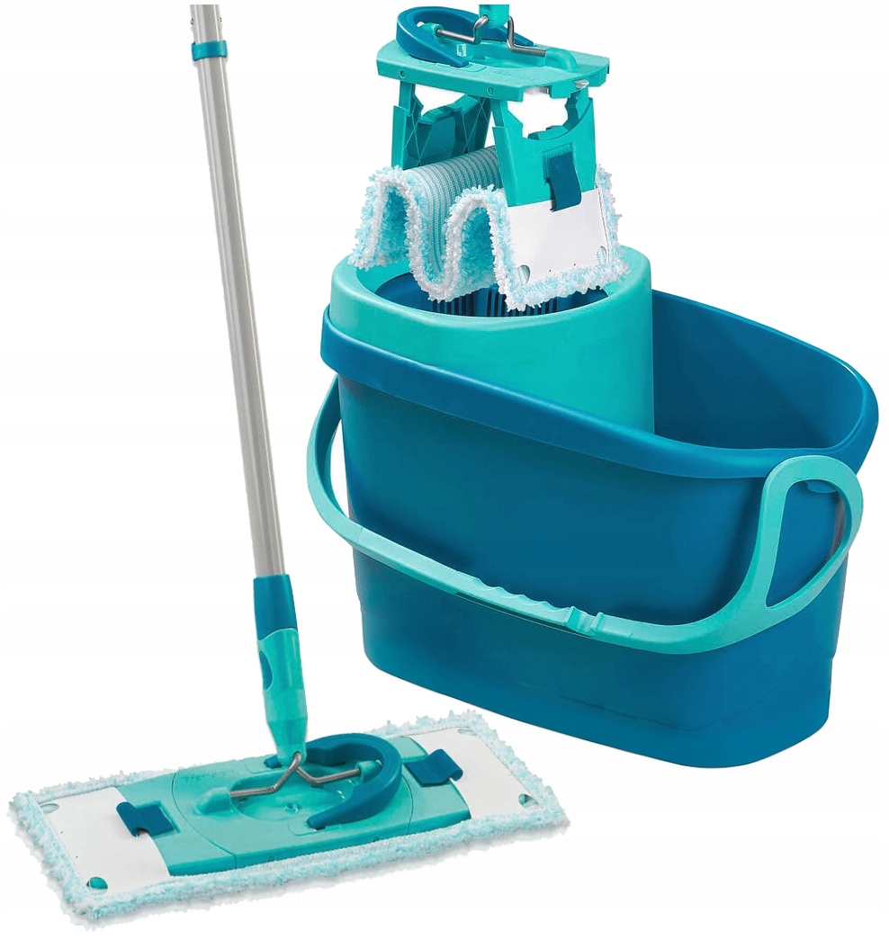 Mop Obrotowy Płaski Z Wiadrem Wyciskaczem 6L Leifheit Twist M Ergo 33CM