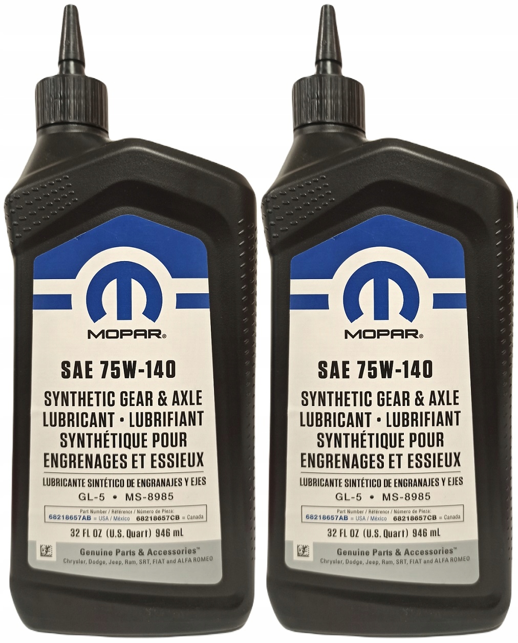 

Olej Mopar 75W140 2 X 0,946L