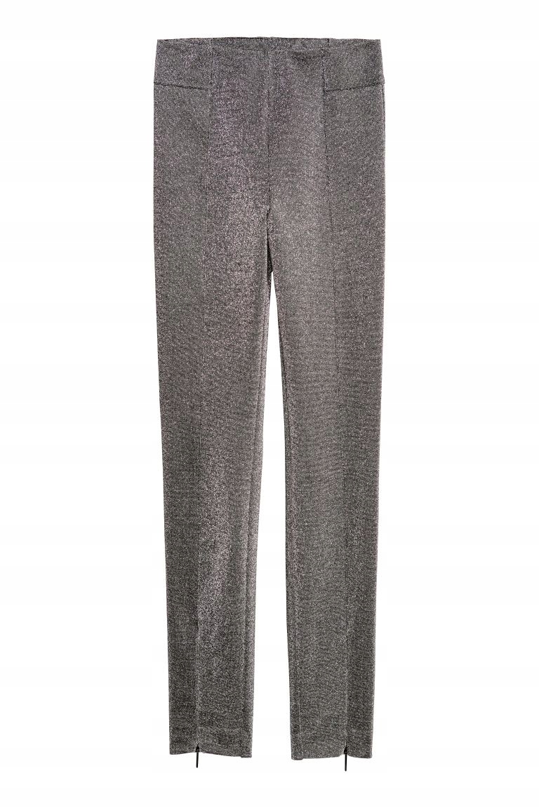 

H&m spodnie 38 M Tregginsy Brokatowe