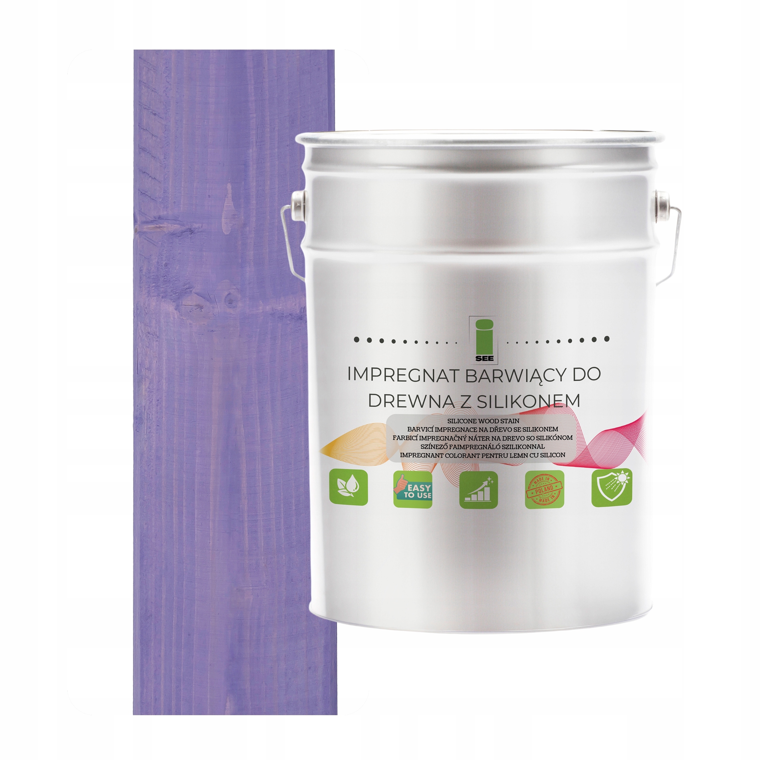 Impregnat Na Dřevo S Voskem Silikonem Levandulový Hydrofobní 2v1 5L H2629
