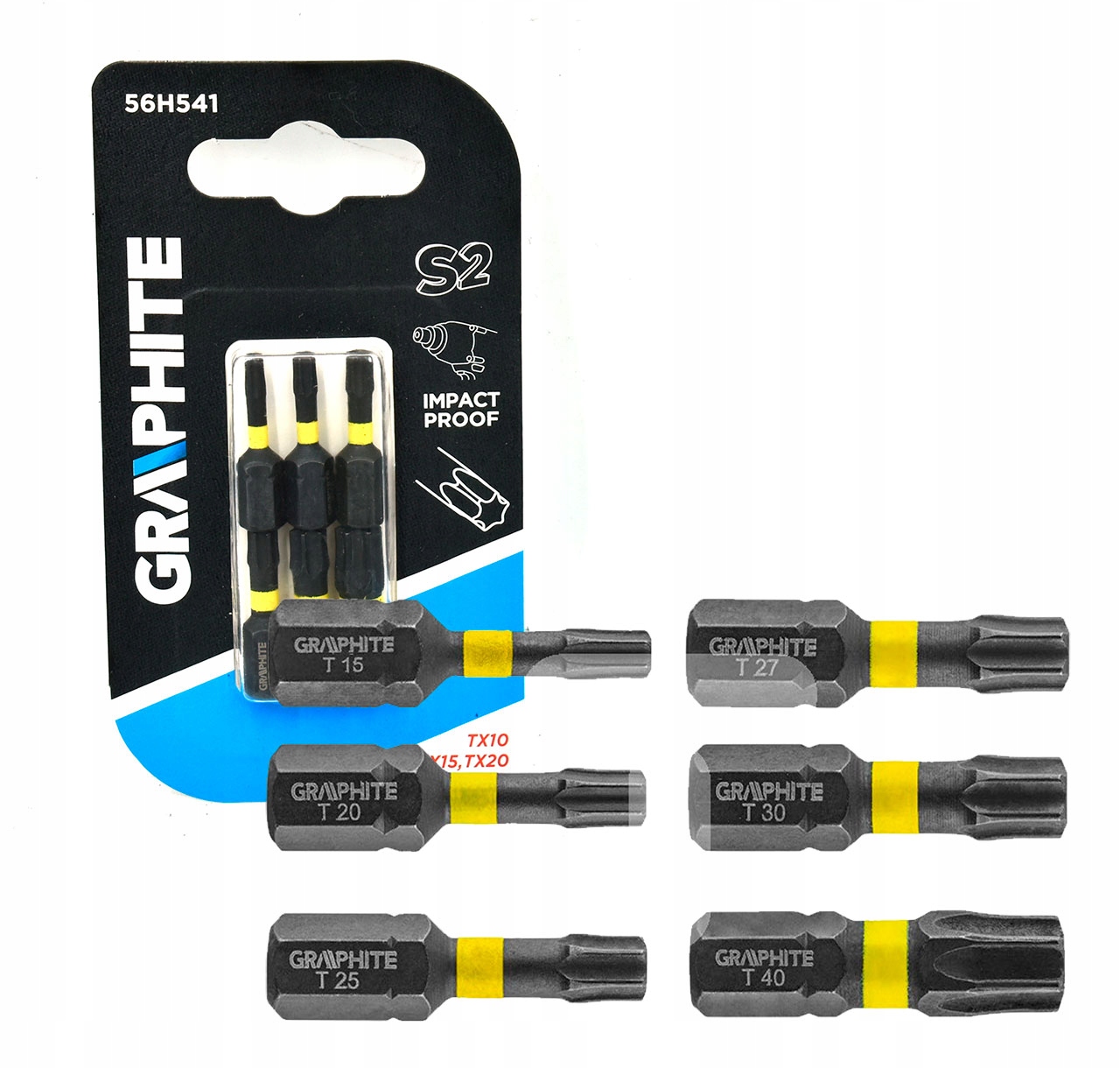 

Graphite Bity Udarowe TX10/15/20/25/30/40x25mm 6st