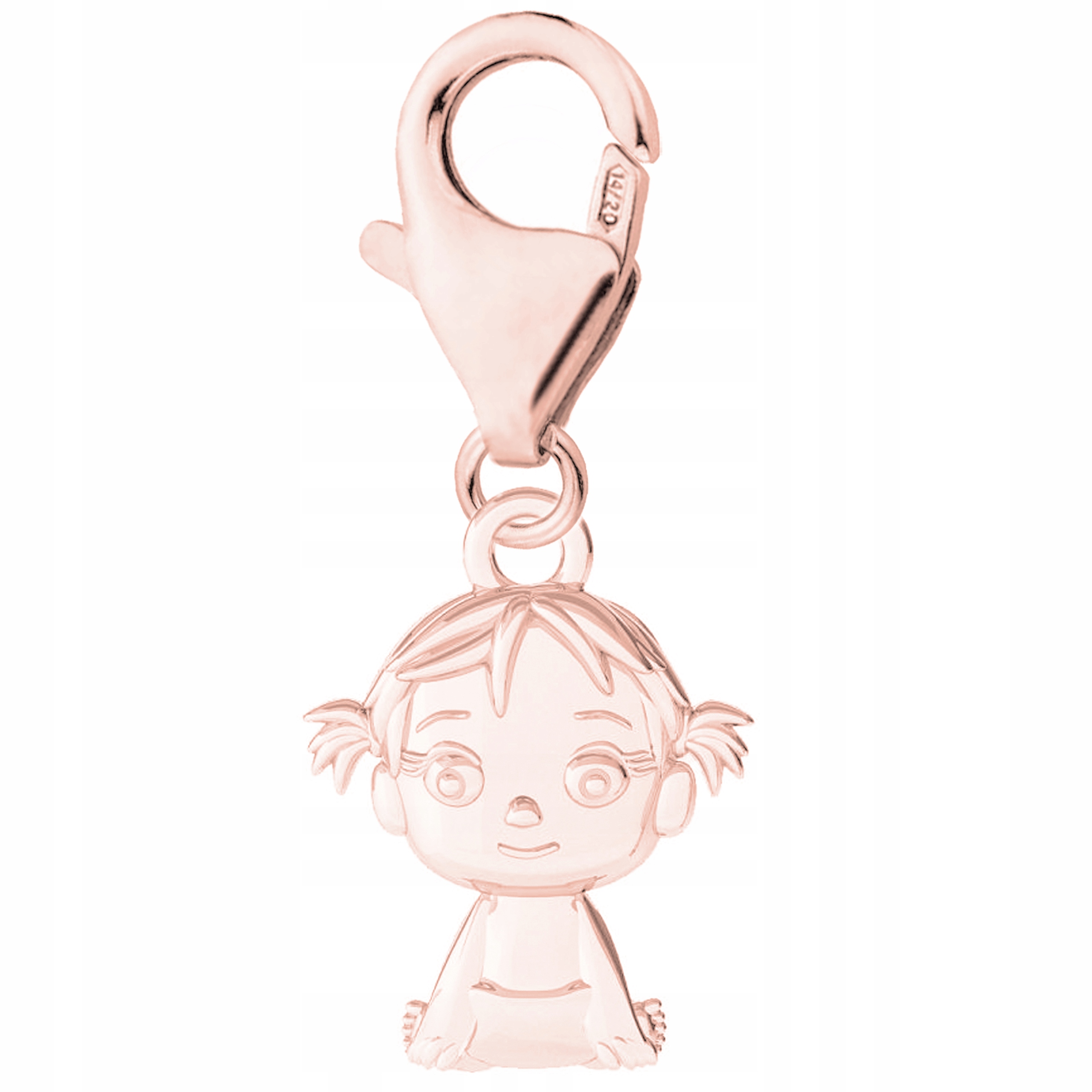 Pozlacený přívěsek s holčičkou Dítě Dcera Žena Rodina Stříbro 925