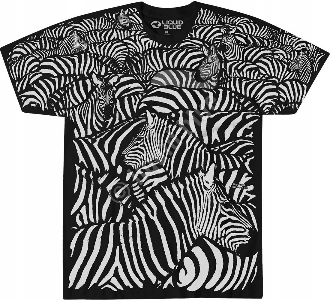 Bílá Zebra – Liquid Blue 2XL