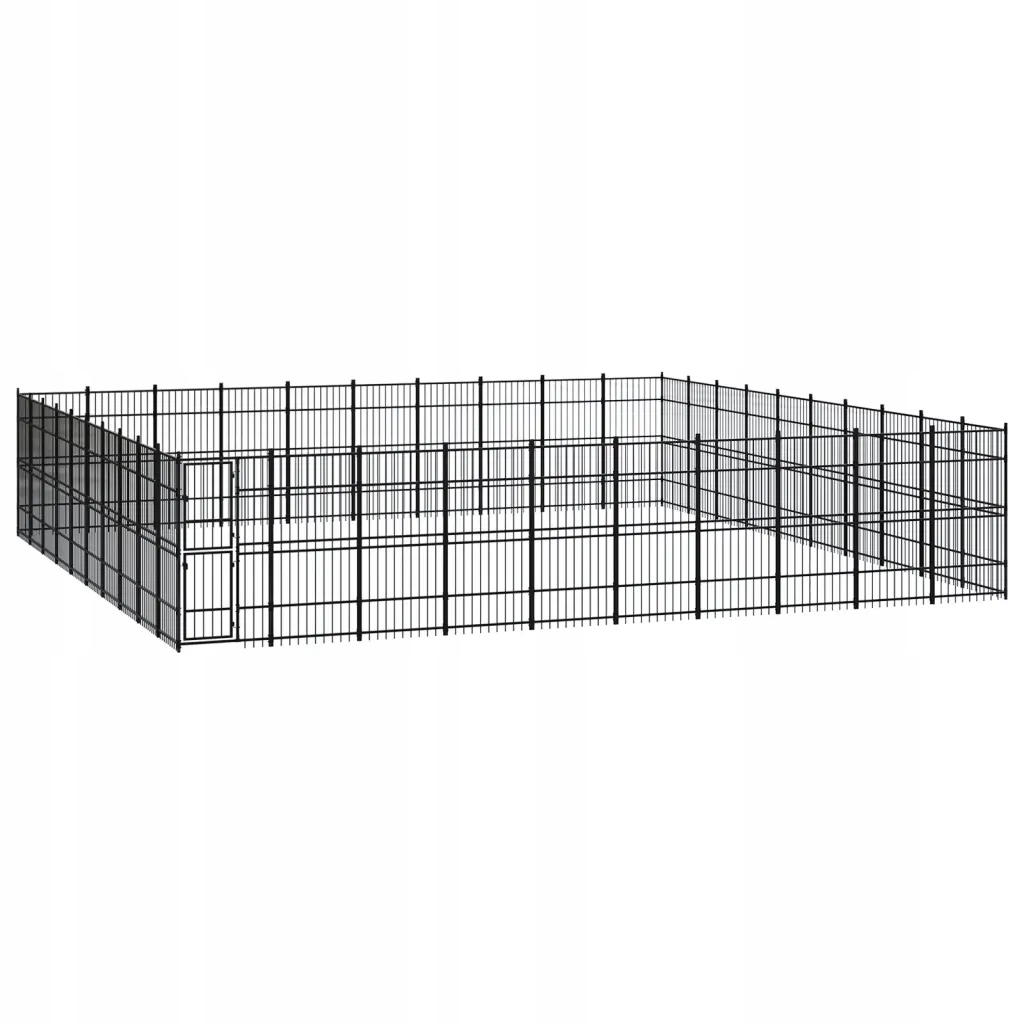 Levně Kotec venkovní pro psa ocelová, 92,16 m²