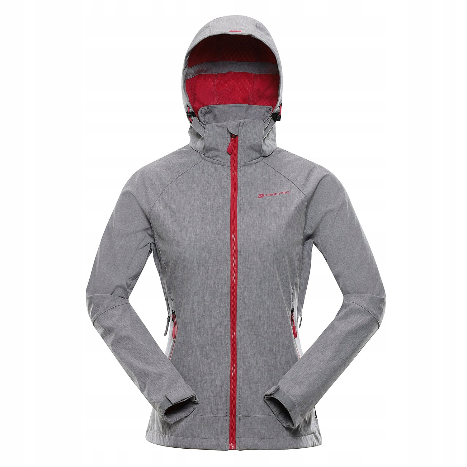 Alpine Pro Kurtka trekkingowa damska softshell 8000 Lanca szary r.S