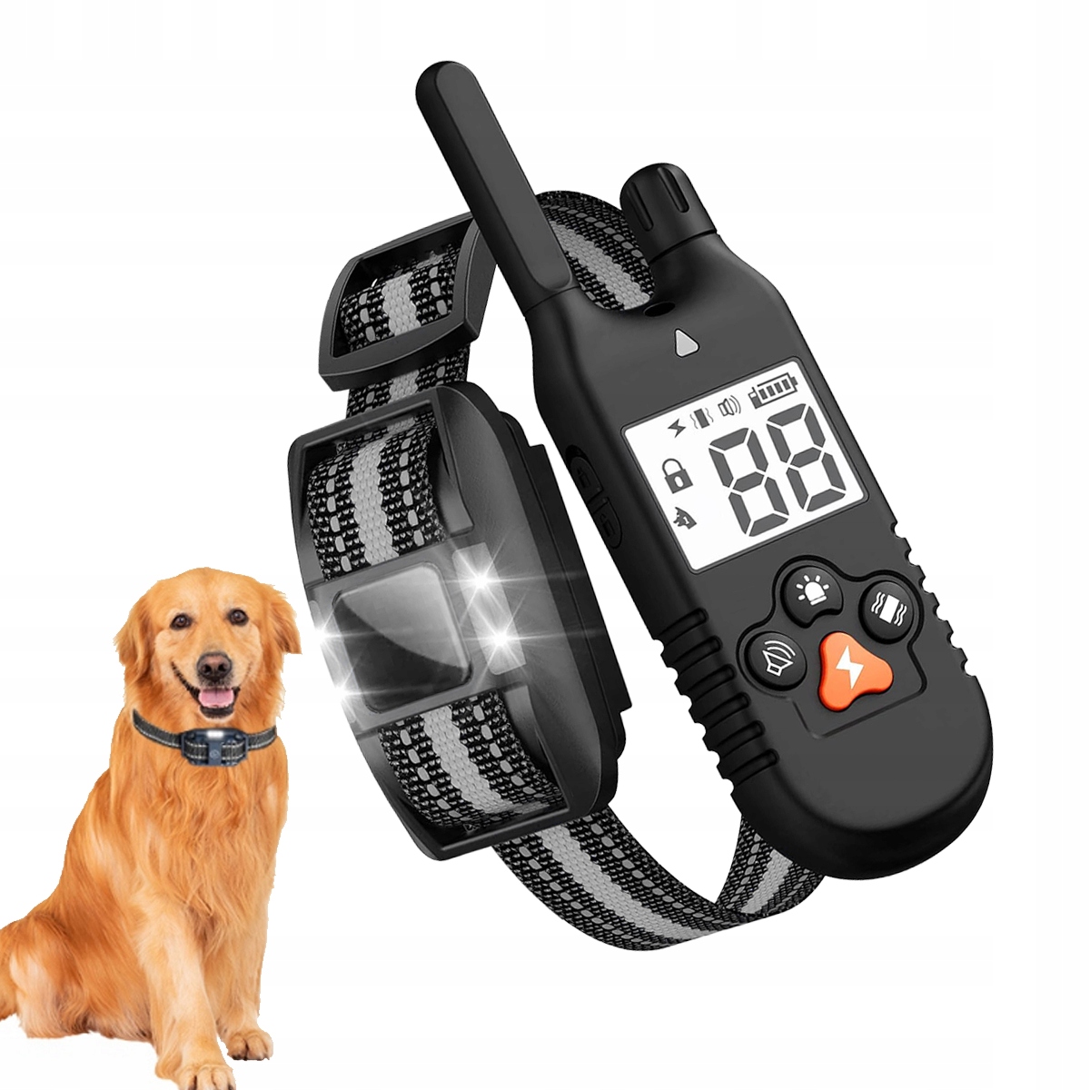 Levně Elektrický výcvikový obojek pro psa 1000M s dálkovým ovládáním pro malého i velkého psa