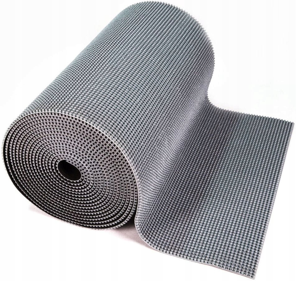 Jehlová rohožka pod dveře Easy Turf Popelavá 90x100 cm