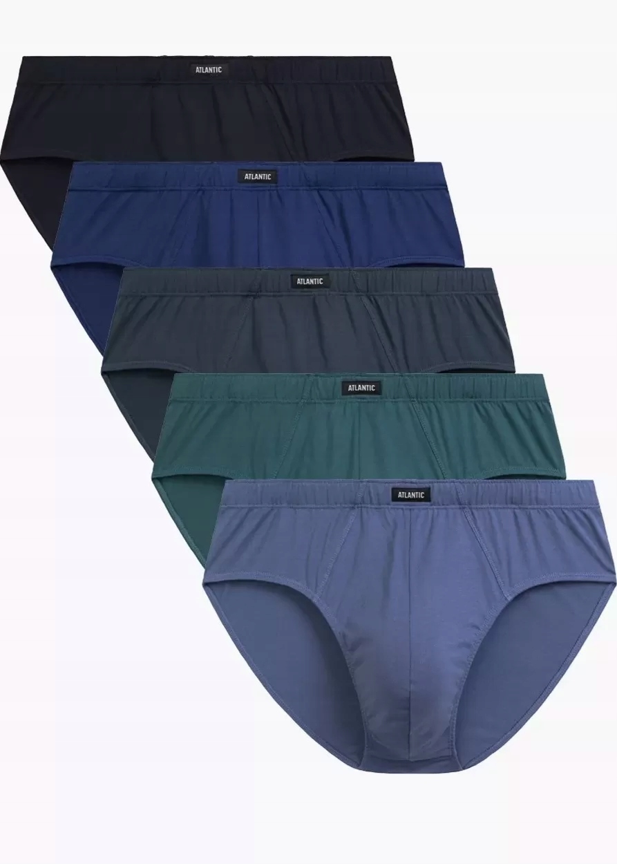 Slipy Męskie Atlantic 5-Pack Bawełniane Komfort XL*5SMP 003