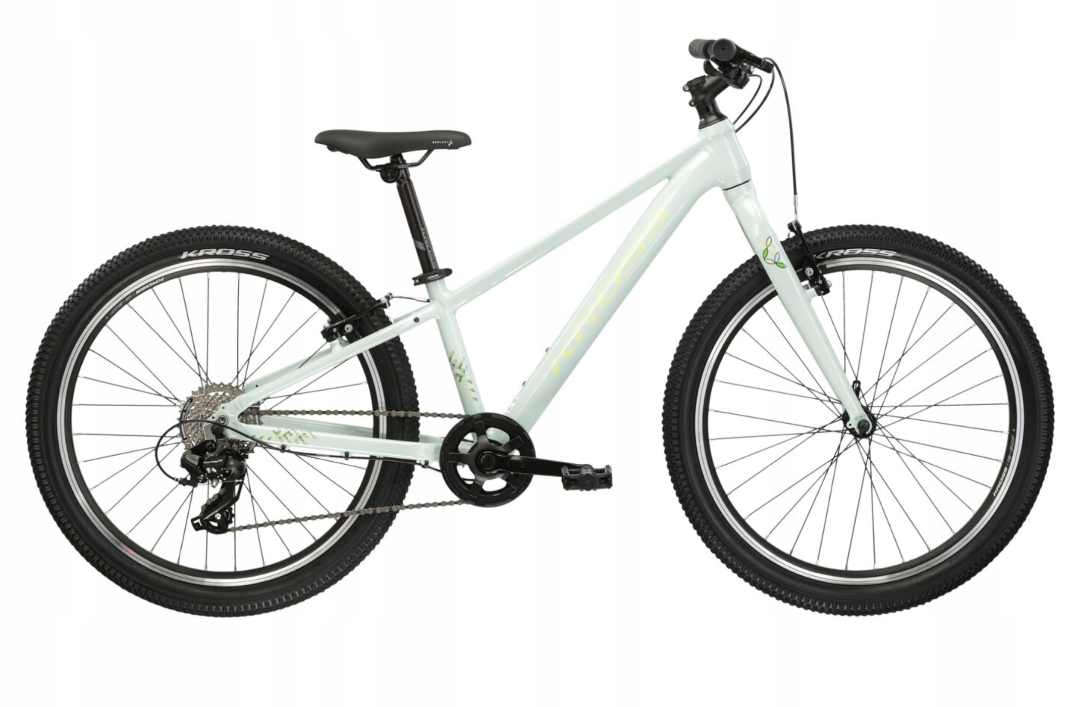 Rower młodzieżowy Kross Lea Jr 1.0 rama 12" koło 24" miętowo zielony