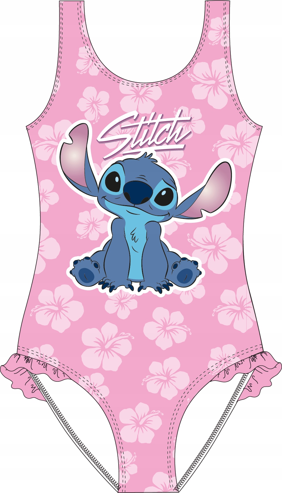 Dievčenské jednodielne plavky LILO I STITCH STICH 128