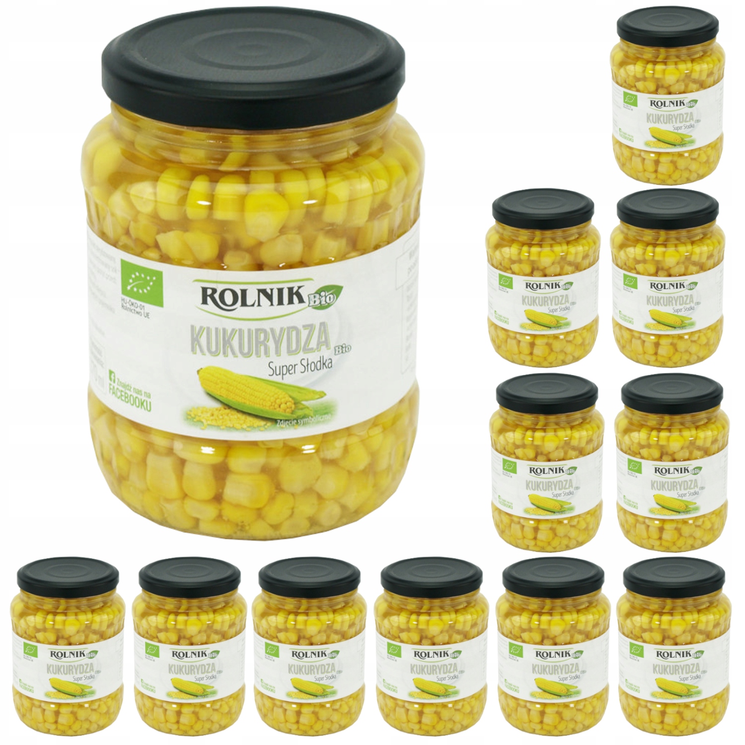 Rolnik Kukurydza słodka Bio słoik 12 x 370ml