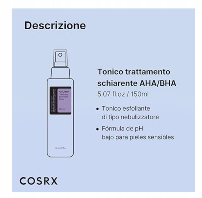 COSRX AHA BHA Clarifying Treatment Toner- tonik Pojemność 150 ml