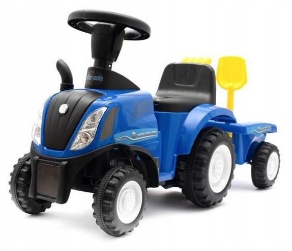 Jeździdełko dziecięce traktor z przyczepą i narzęd