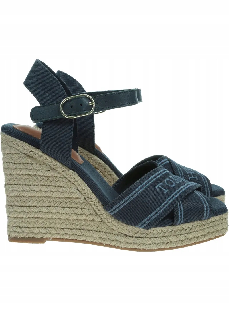 Espadrilky Tommy Hilfiger High Wedge FW0FW08668 DW6 38