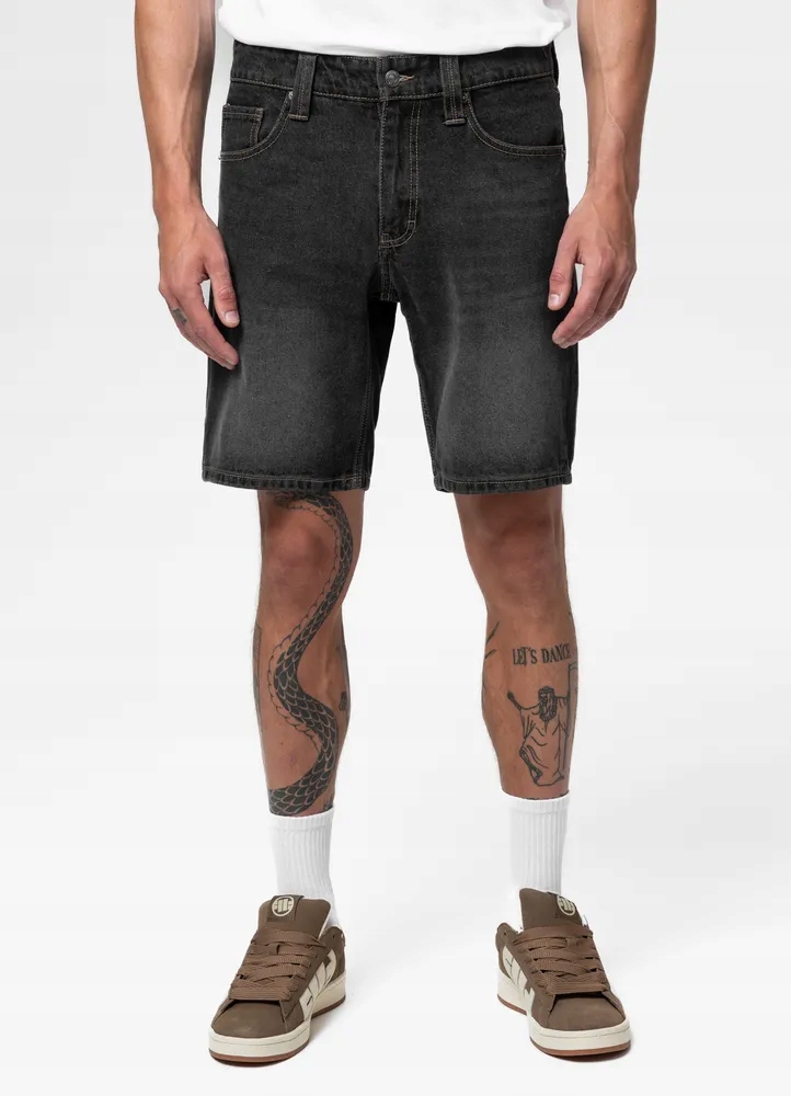 Pánské džínové šortky Pitbull Black Wash Bayside džínové kraťasy XL