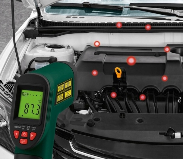 Termometr bezdotykowy Parkside PTIA 1 TERMODETEKTOR PTIA1 Waga produktu z opakowaniem jednostkowym 0.189 kg