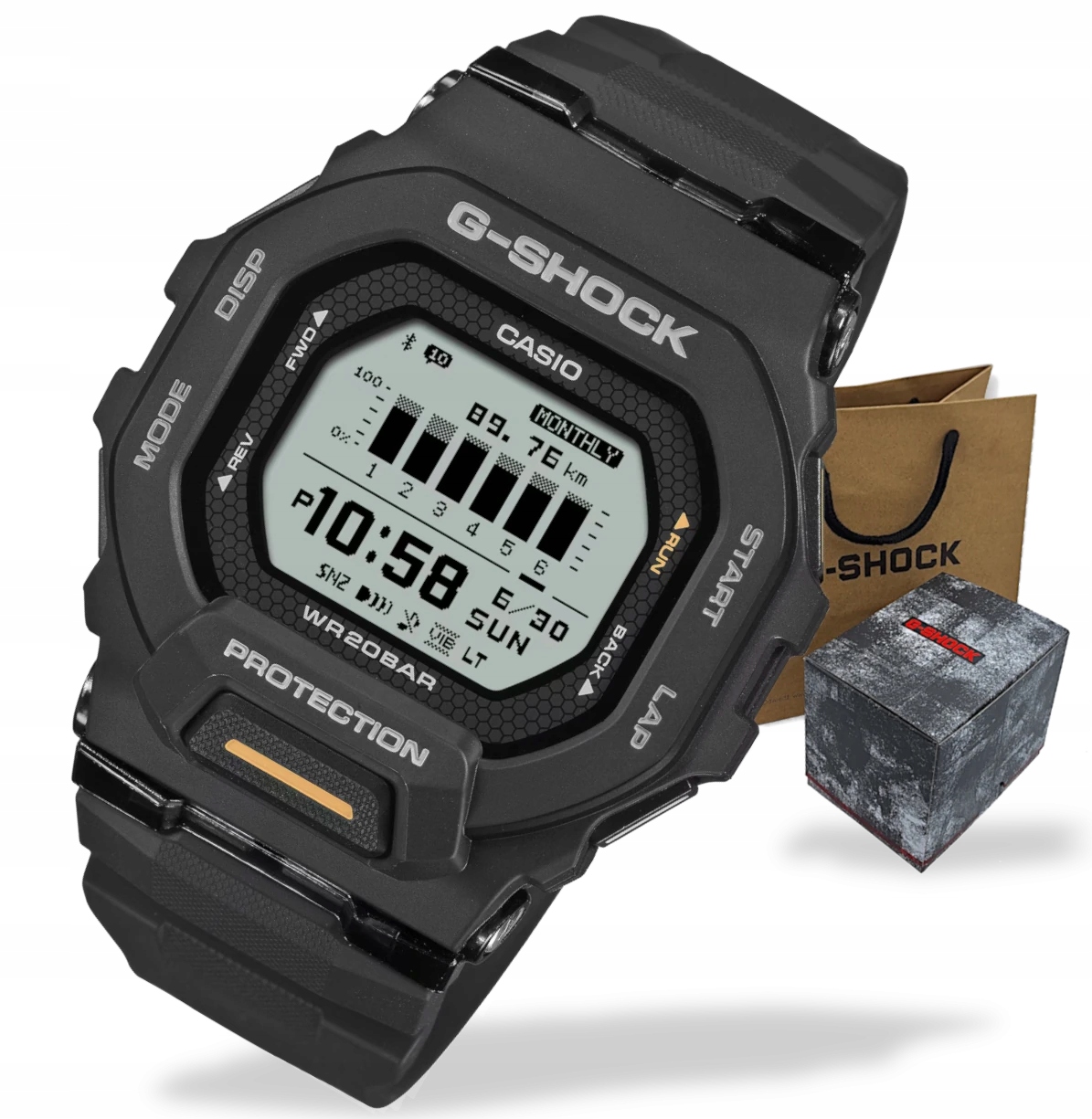 Hodinky Casio G-shock Smart GBD-200 Pedometr Bluetooth +Box Gravírování bonus