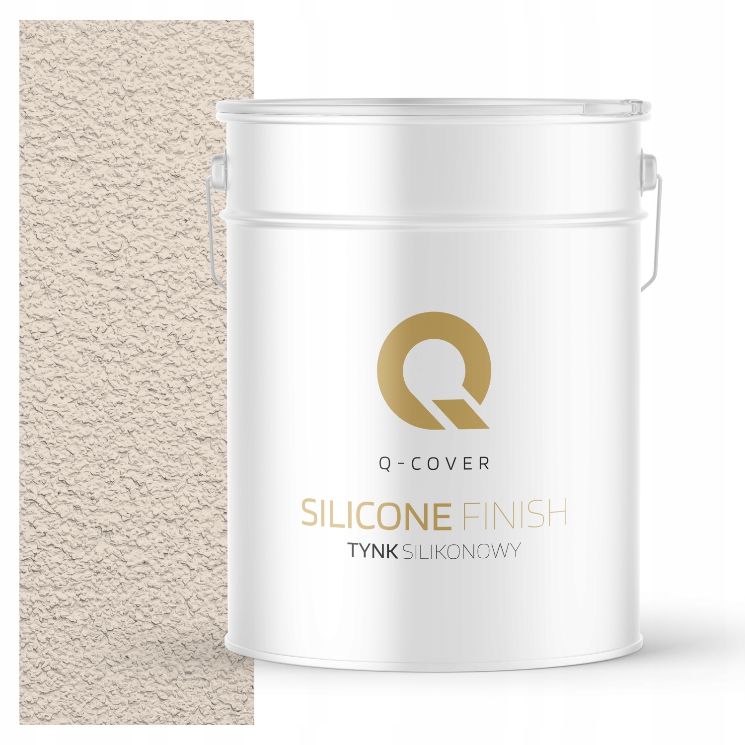 Tynk Silikonowy Elewacyjny Beżowy Jasny 15KG Baranek Granulacja 1.5mm F442