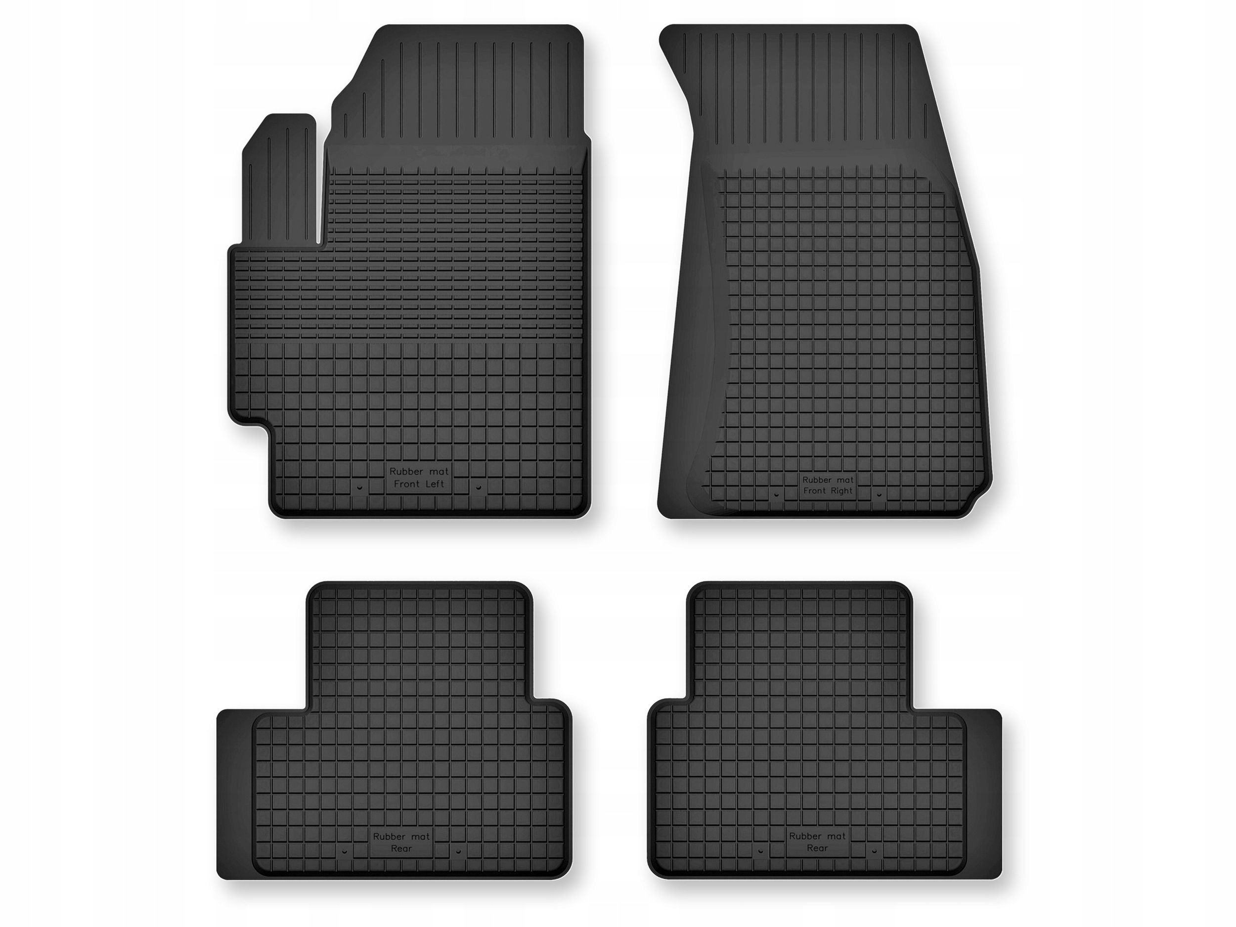 Dywaniki gumowe Mitsubishi Outlander II 2006-2013 kpl. 4 szt. bez stoperów