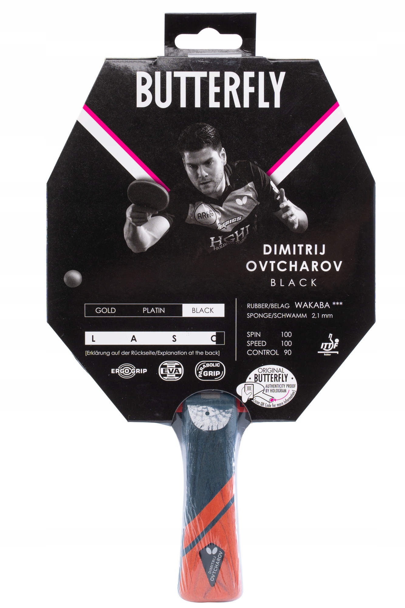 

Paletka do Ping Ponga Butterfly Ovtcharov Black