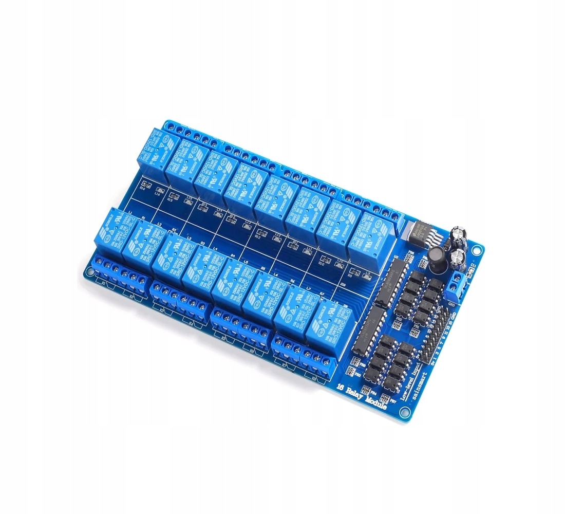 Moduł szesnastokanałowego przekaźnika 24V 16x10A 16-Way