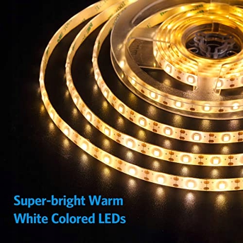 AMIR Solar LED Pasek Zewnętrzny 3m 180 LED Ciepły Biały IP65 Samoprzylepny — miniatura 7