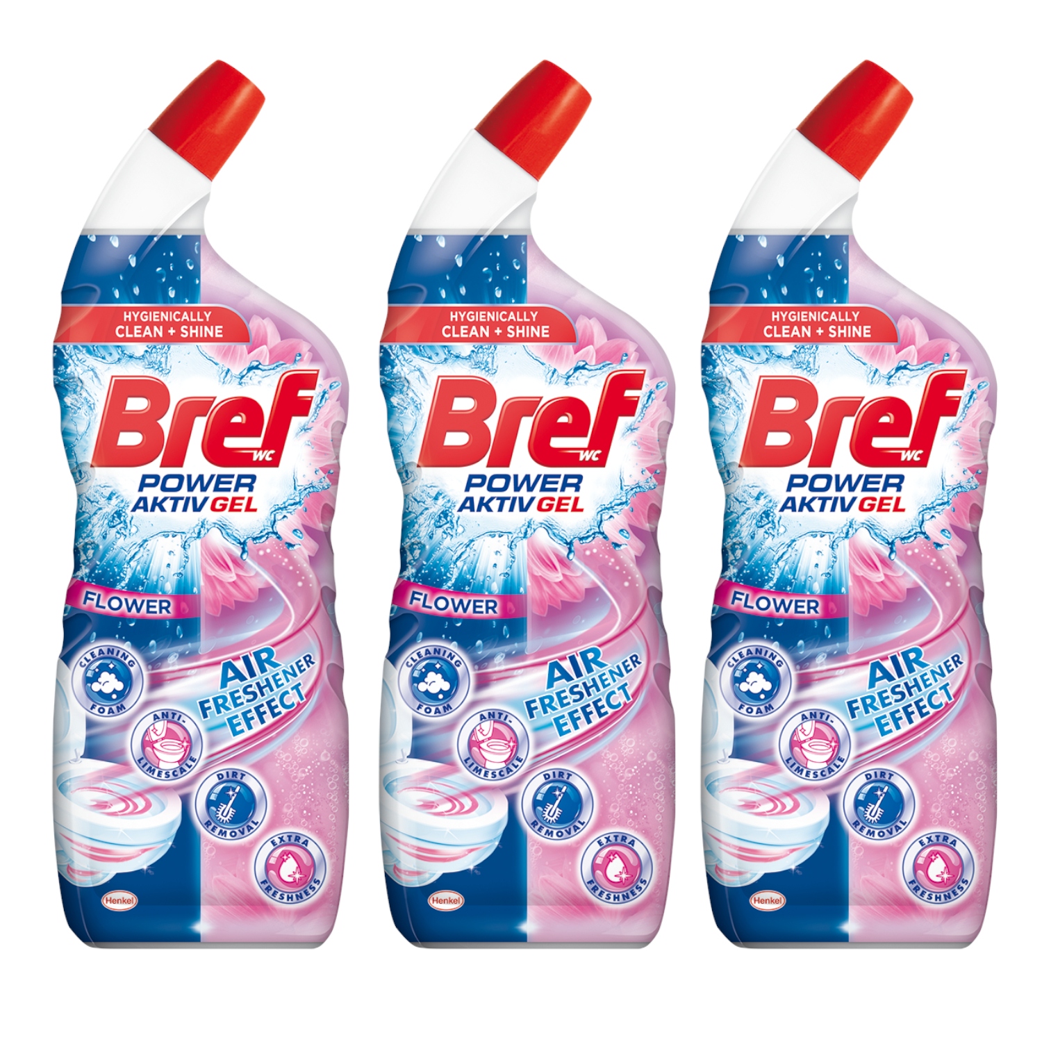 

Bref Hygiene Żel czystość Wc Floral Delight 3x0,7l