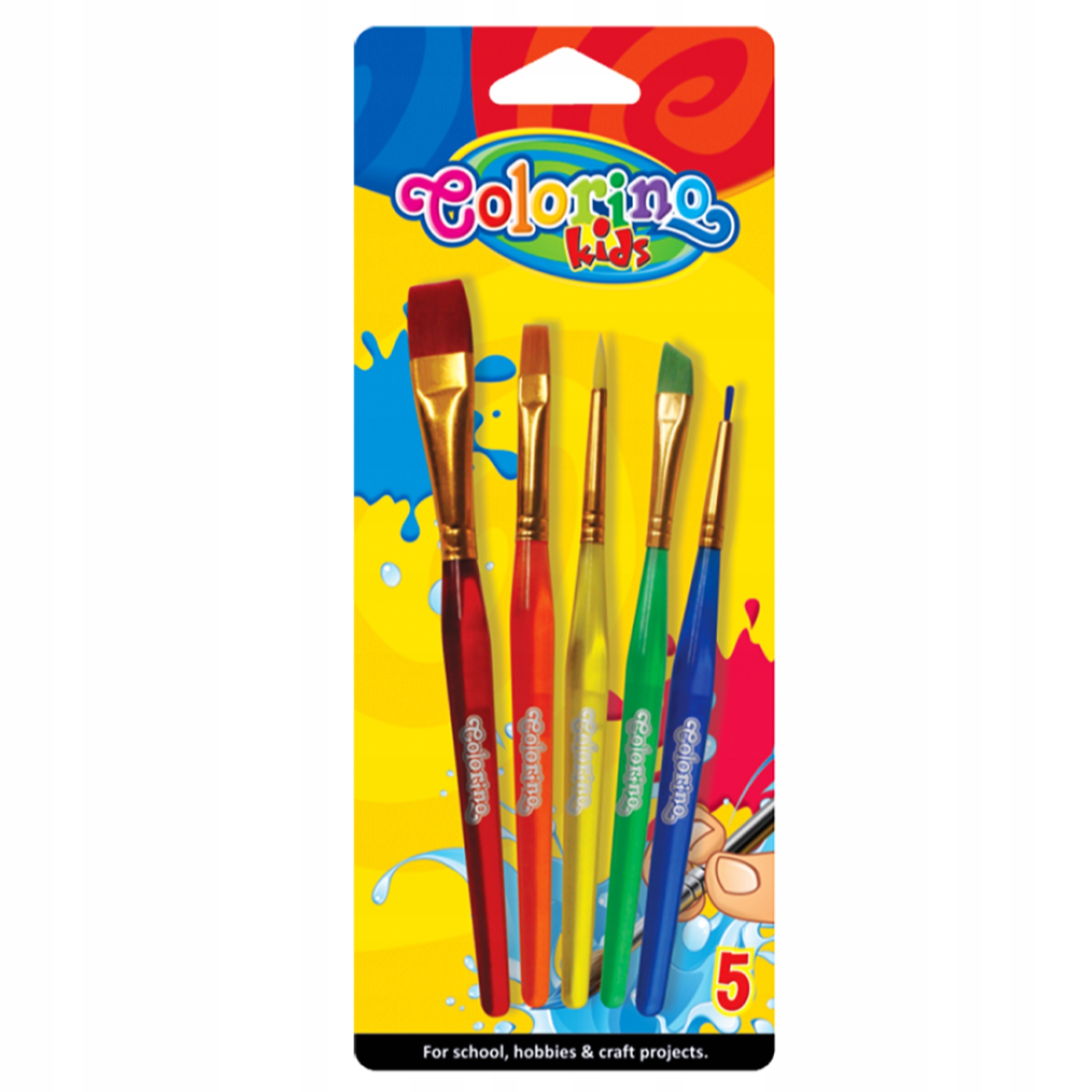

Pędzle Pędzelki Szkolne Colorino Kids Zestaw 5szt.